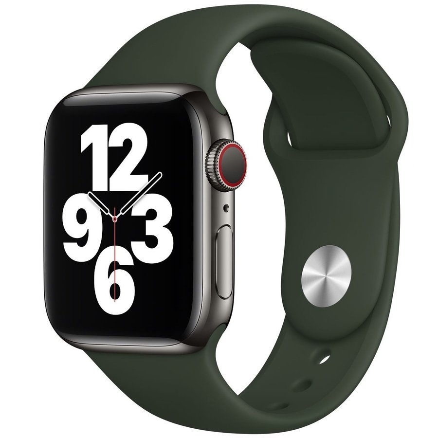 Silicone Band 44/45/46/49mm(S/M) Apple Watch Armband - CYPRUS GREEN