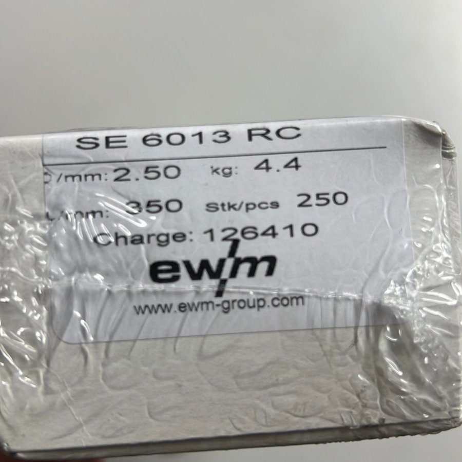 1kg svetselektrod 2,5mm EWM SE 6013 RC