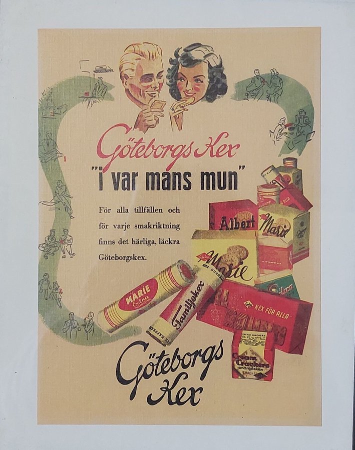 Vintage tavla * GÖTEBORGS KEX....* i fint skick. Retro!