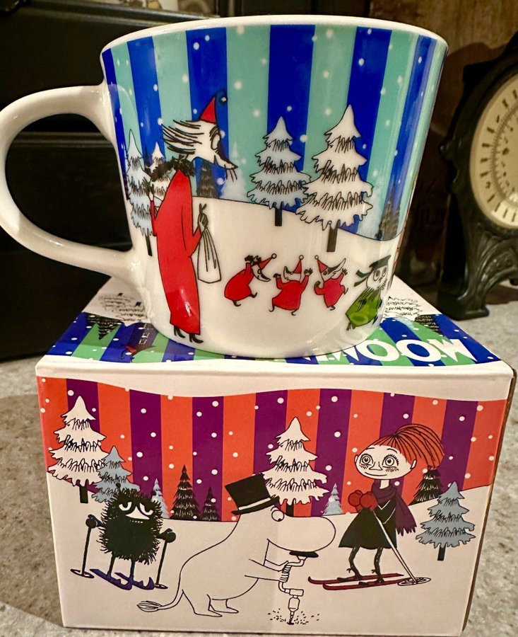 Moomin Mugg med låda - Julmotiv - julklappstips