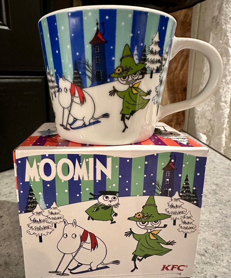 Moomin Mugg med låda - Julmotiv - julklappstips