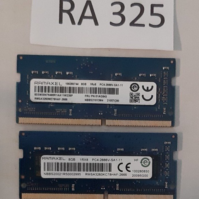 Ramminne DDR4 16GB (2x8GB), 2666MHz, för laptop