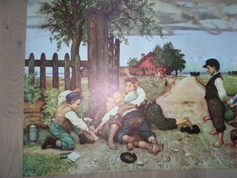 AUGUST MALMSTRÖM. PAPPERSBONAD. GRINDSLANTEN.