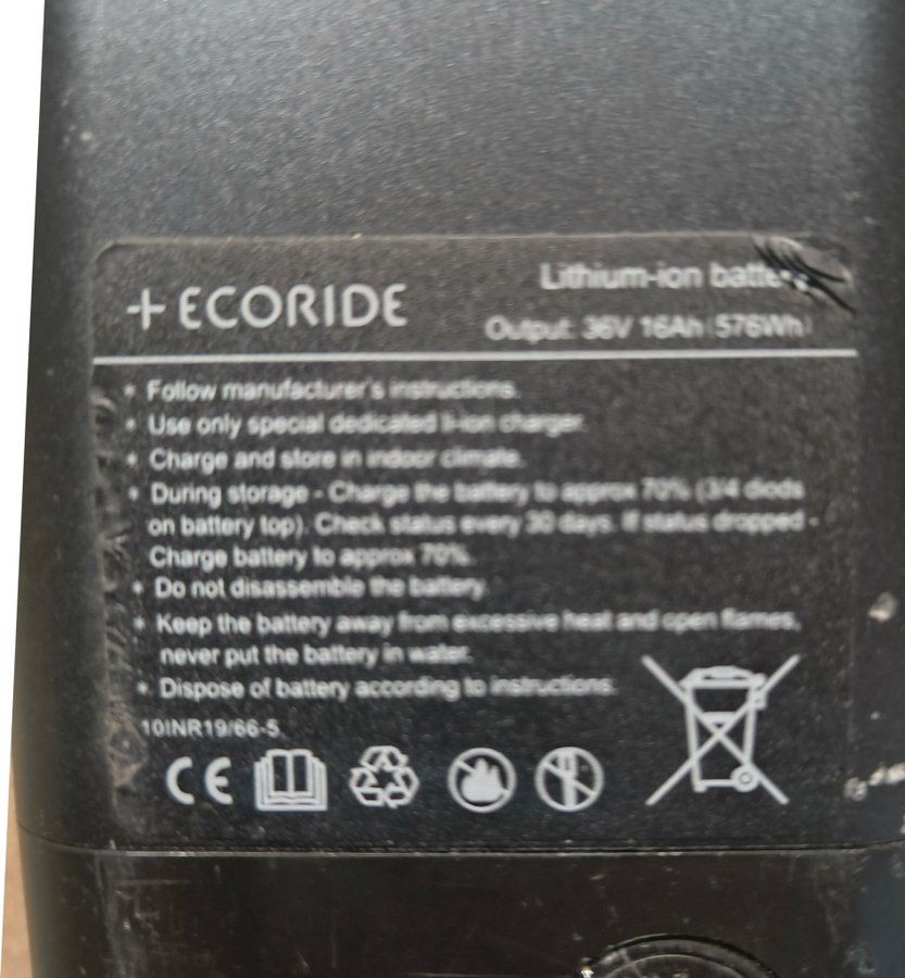 Ecoride Batteri