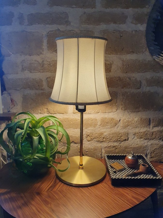 ** Retro LB Denmark bordslampa mässing lampa skrivbordslampa sänglampa dansk