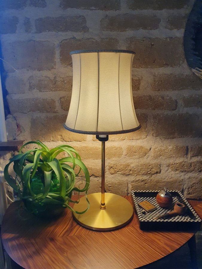 ** Retro LB Denmark bordslampa mässing lampa skrivbordslampa sänglampa dansk