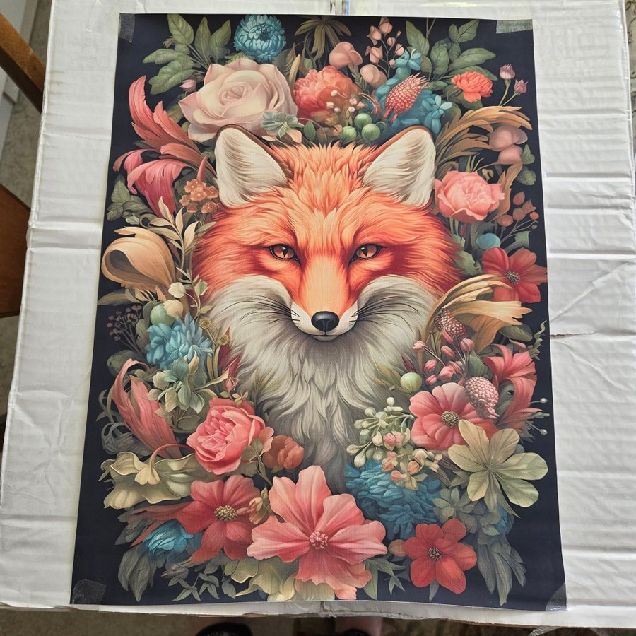 Ljuvlig bild på canvasduk, tavla, poster, RÄV, WILLIAM MORRIS