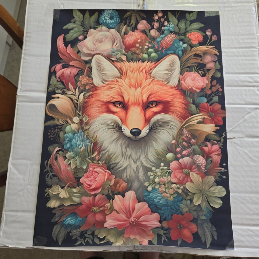 Ljuvlig bild på canvasduk, tavla, poster, RÄV, WILLIAM MORRIS