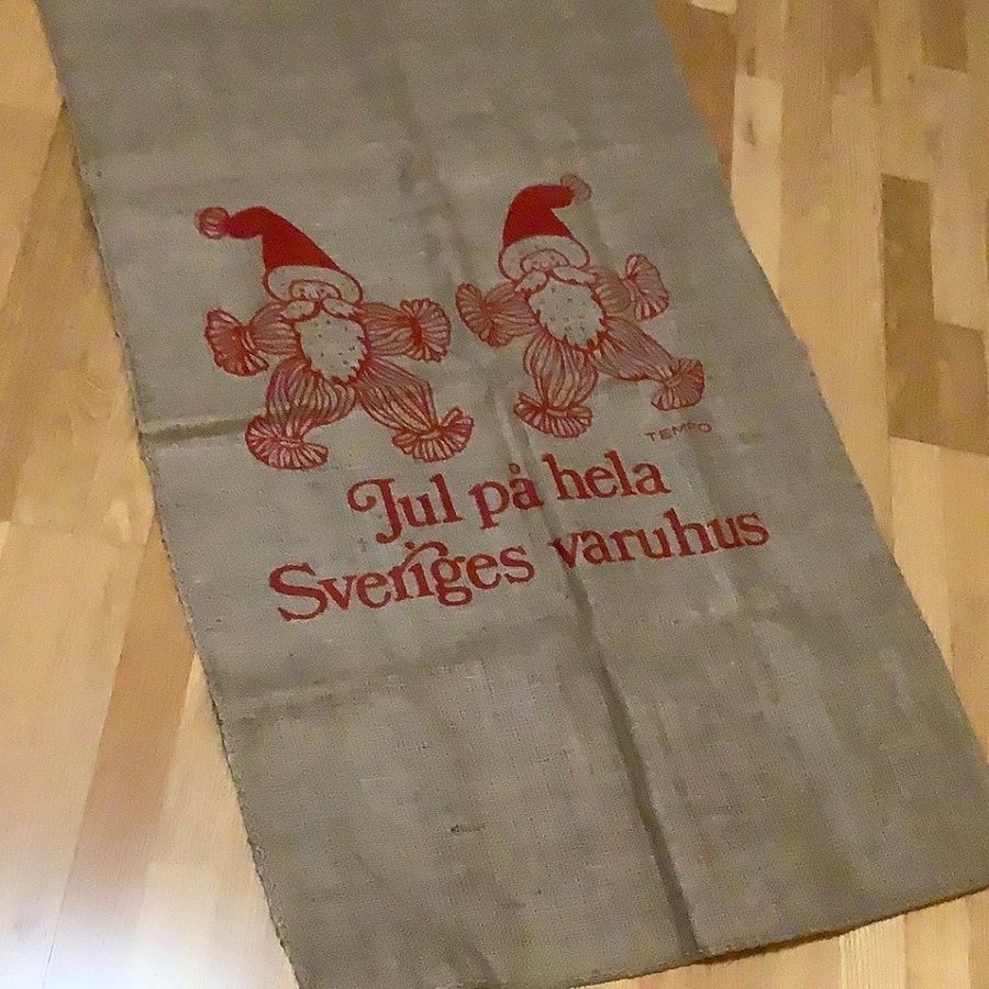 Julklappssäck tomtar Tempo säck till julklappar jute stor säck