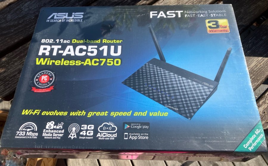 ASUS RT-AC51U Dual-Band Wireless-AC750 Router