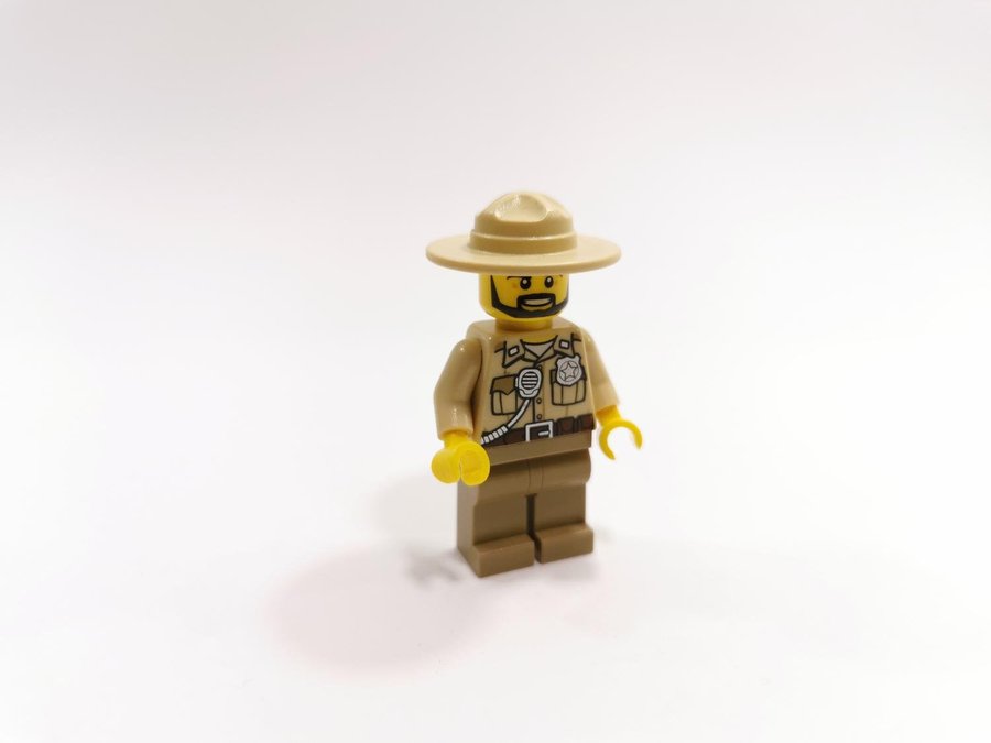 Lego - minifigur - city - sheriff - biege