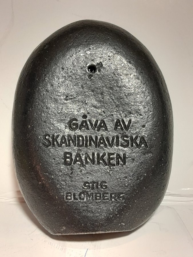 STIG BLOMBERG. FIGURIN, viking, gjutjärn, signerad,1900-tal. Retro, vintage.