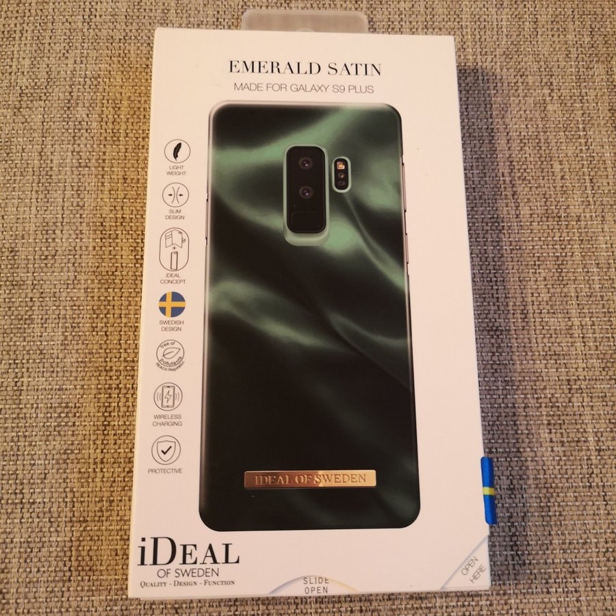 Ideal of Sweden Emerald Satin mobilfodral för Galaxy S9 Plus