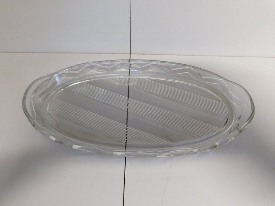 Vintage Retro Oval Glasfat 1960/70 talet