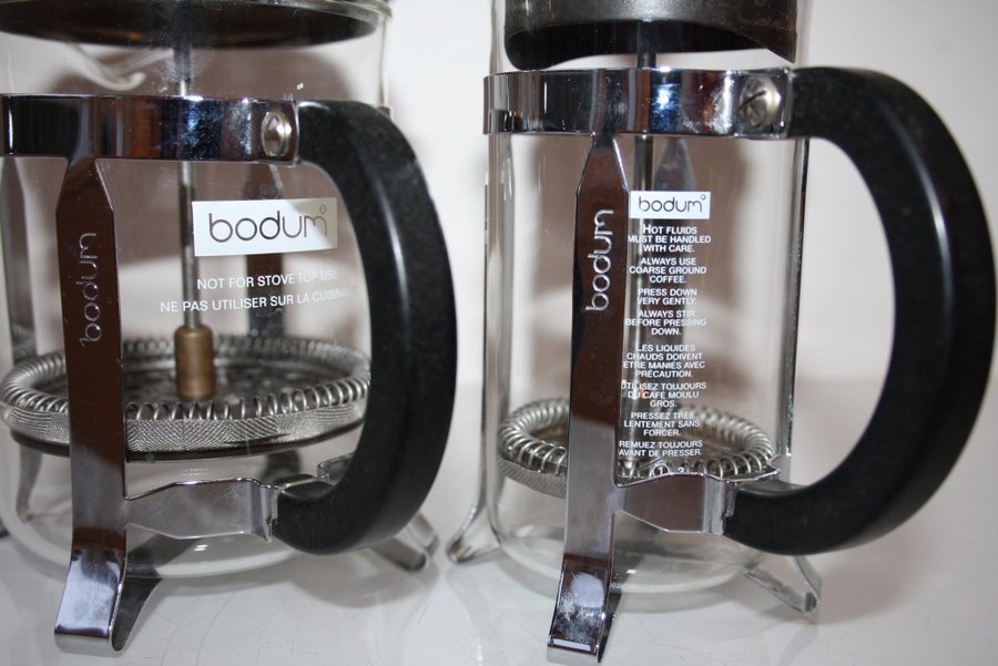 BODUM - 2 st KAFFEPRESSKANNOR - 4 koppar + 3 koppar