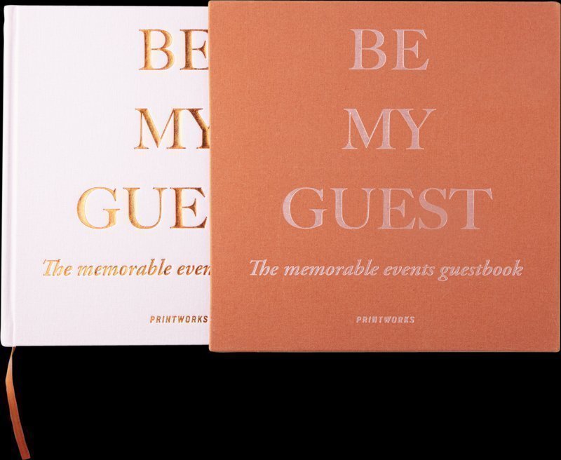 Ny inplastad gästbok. Be My Guest - The memorable events guestbook