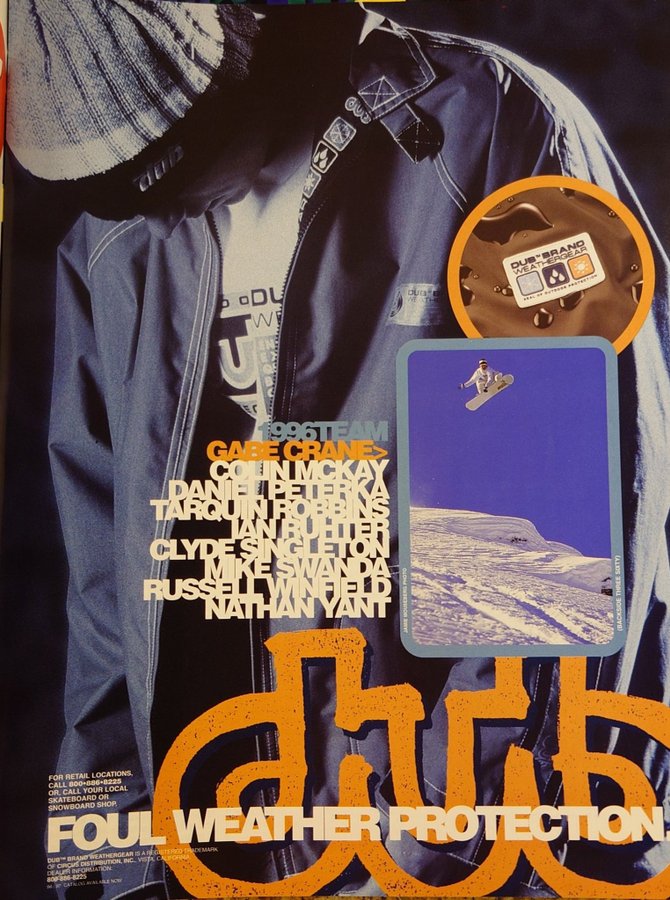 DUB Brand Weathergear - Vintage - Snowboard - Handskar - Storlek L - 90-talet