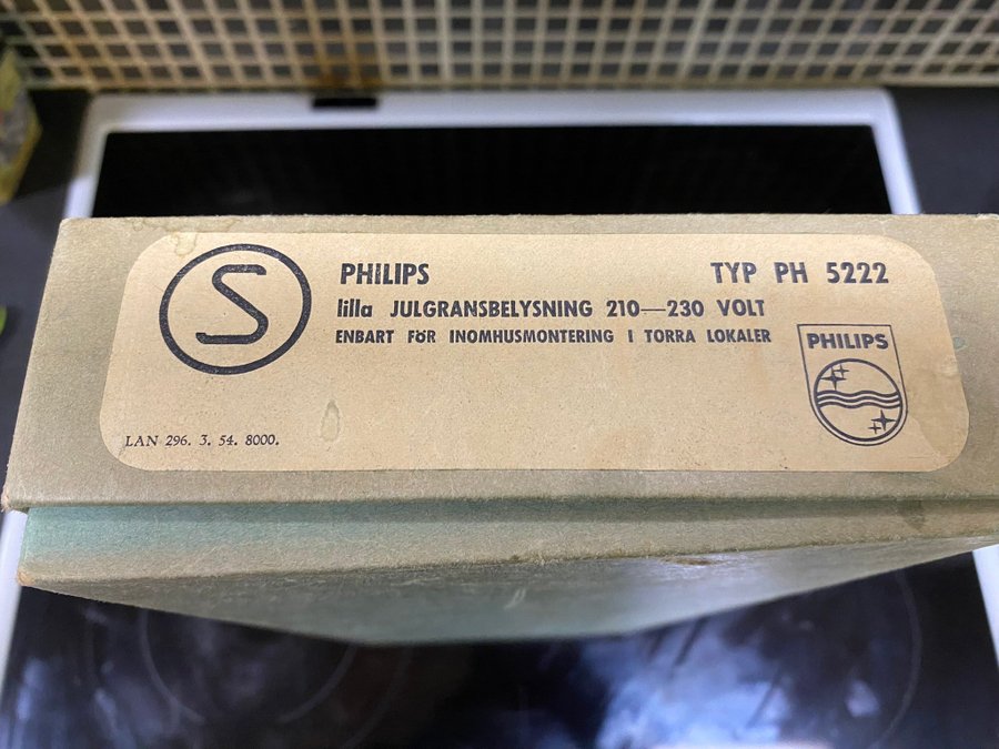 Philips Julgransbelysning 210-230 Volt Typ PH 5222 10.st Ljus