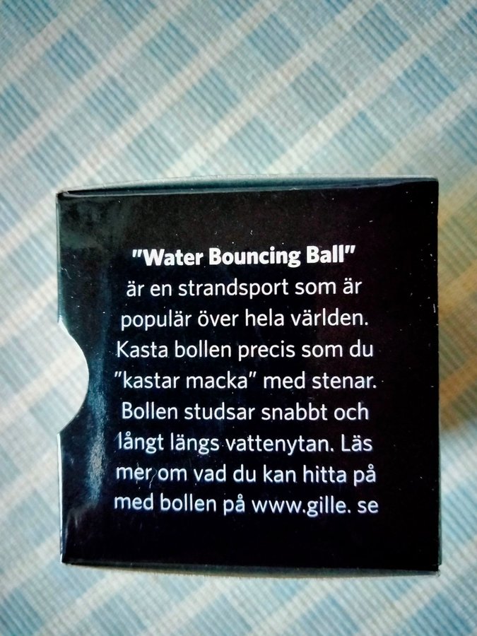 Vattenstudsboll ~ Stressboll ~ Water Bouncing Ball ~ GILLE REKLAM