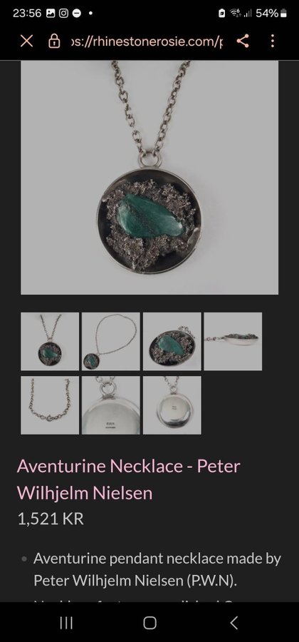 Necklace Peter Wilhjelm Nielsen 1960 (P.W.N.) Denmark