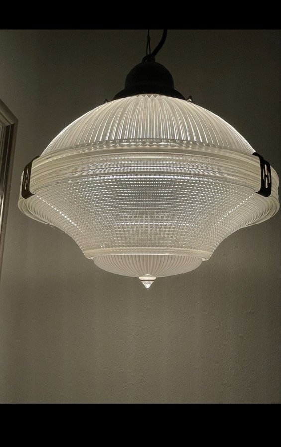 Helophane pendel lampe fra 1920’erne