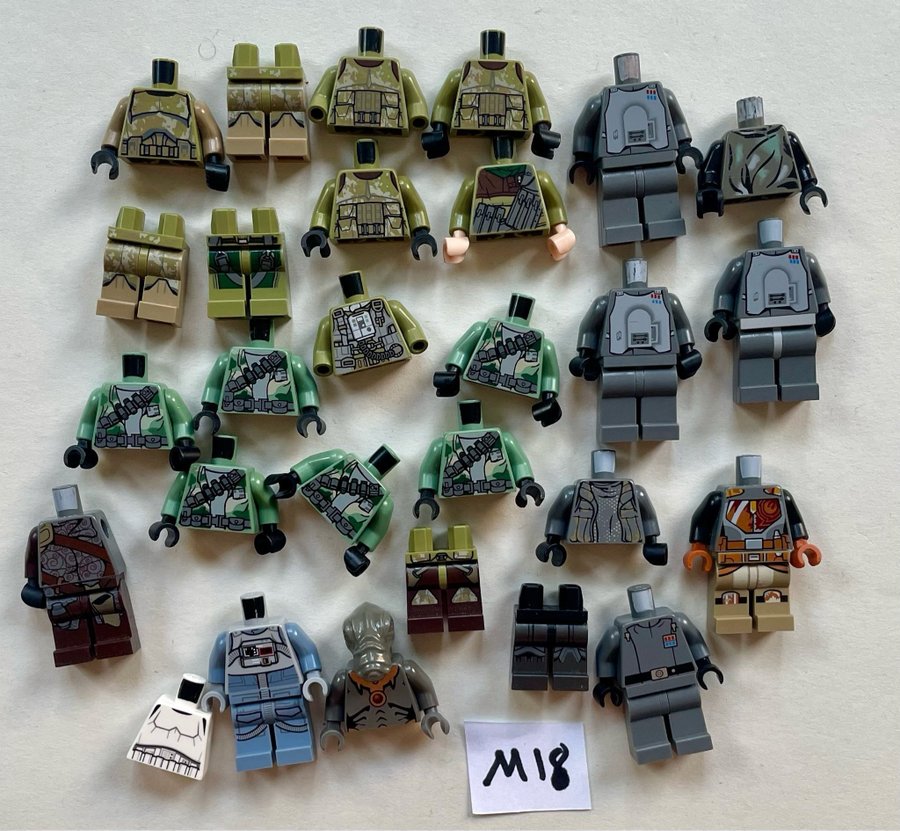 #M18 ÄKTA LEGO star wars minifigurer gubbar figurer