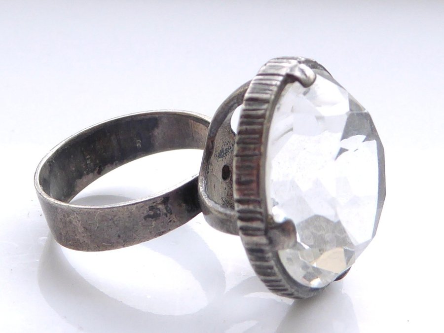 Ring i sterling silver med bergskristall, Karl Laine, Finnfeelings?