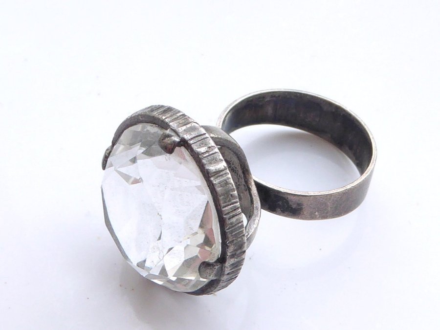 Ring i sterling silver med bergskristall, Karl Laine, Finnfeelings?