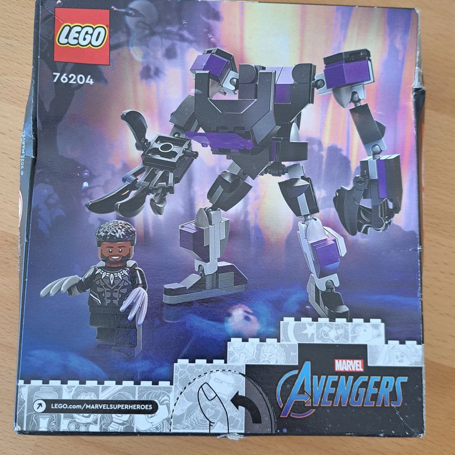 Nytt LEGO Marvel Avengers 76204 Black Panther Mech