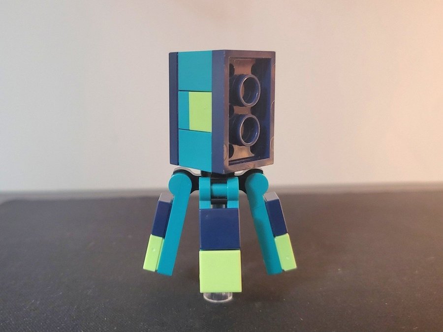 Minecraft LEGO Figur - Bläckfisk Lego Minecraft Glow Squid minifigur vatten mob