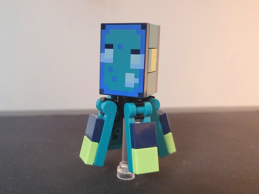 Minecraft LEGO Figur - Bläckfisk Lego Minecraft Glow Squid minifigur vatten mob