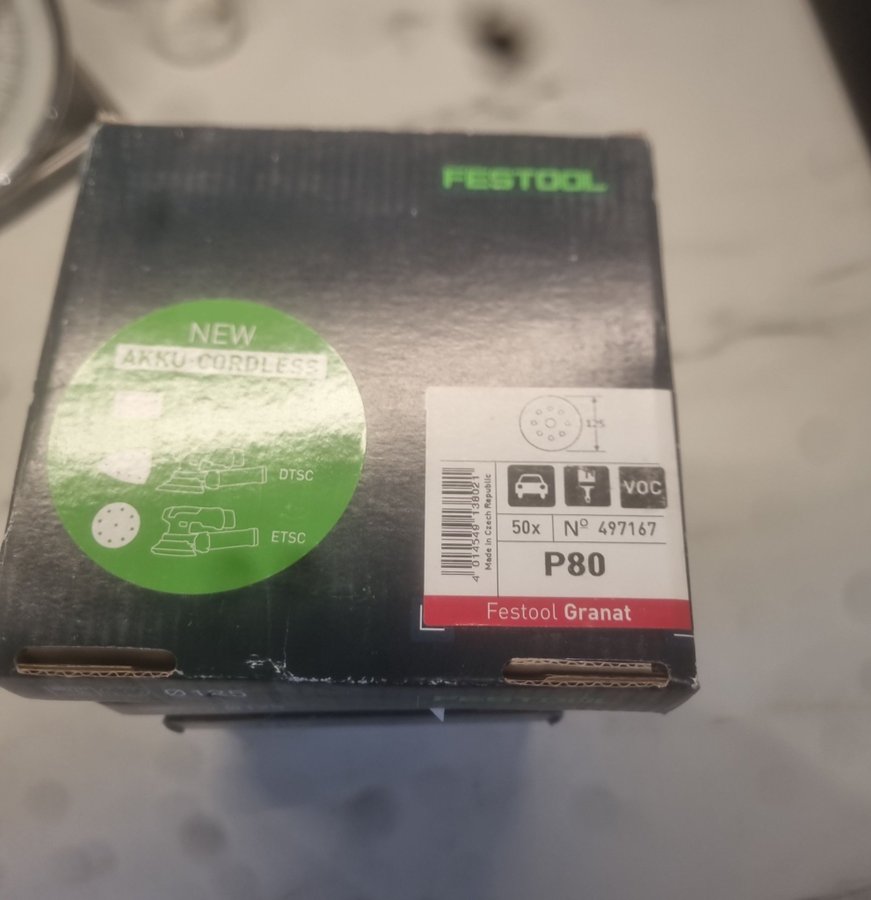 Festool Granat P80 Slippapper 125mm