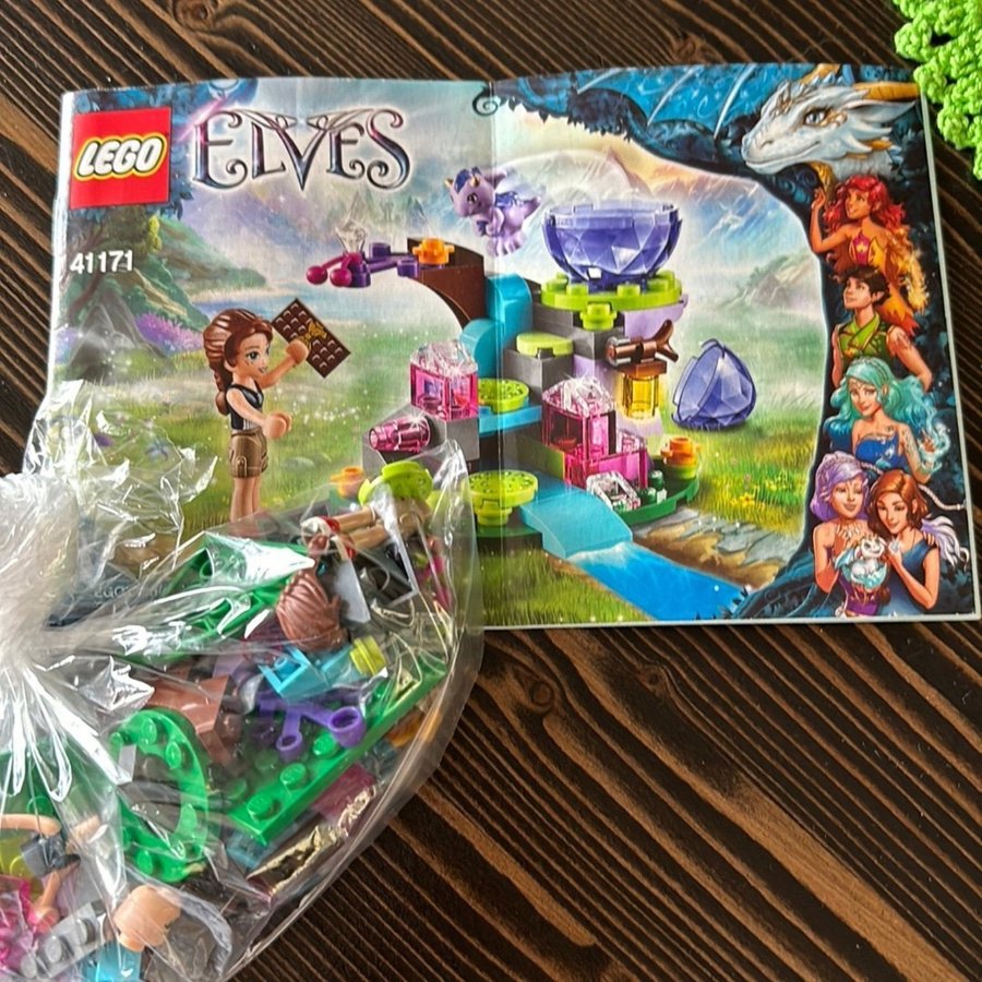 Lego Elves 41171 - The Crystal Waterfall DRAKE OCH ÄGG SAKNAS