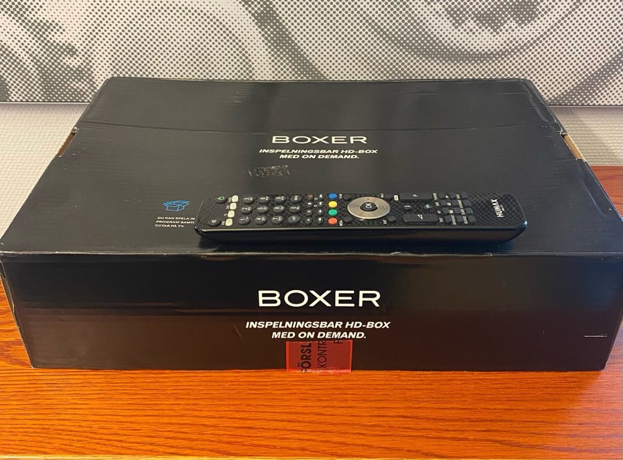 Humax BXR HD+2/SE inspelningsbar. HD/DVB-T2. Boxer. 500GB - marksänd TV.