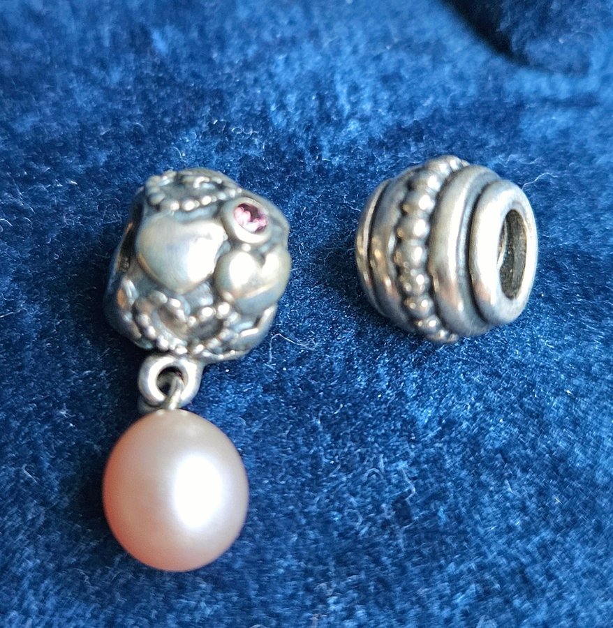 2 Smycke Charms Berlock Pandora ALE 925.