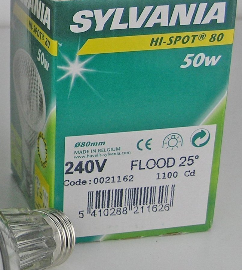 NYA! Sylvania Hi-Spot 80 50watt Flood 25° E27 50 w