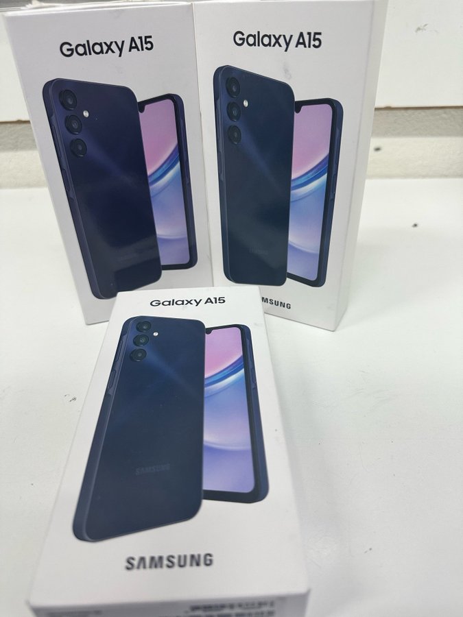 Samsung Galaxy A15(3 Styk Köpt för mitt företag men är extra)