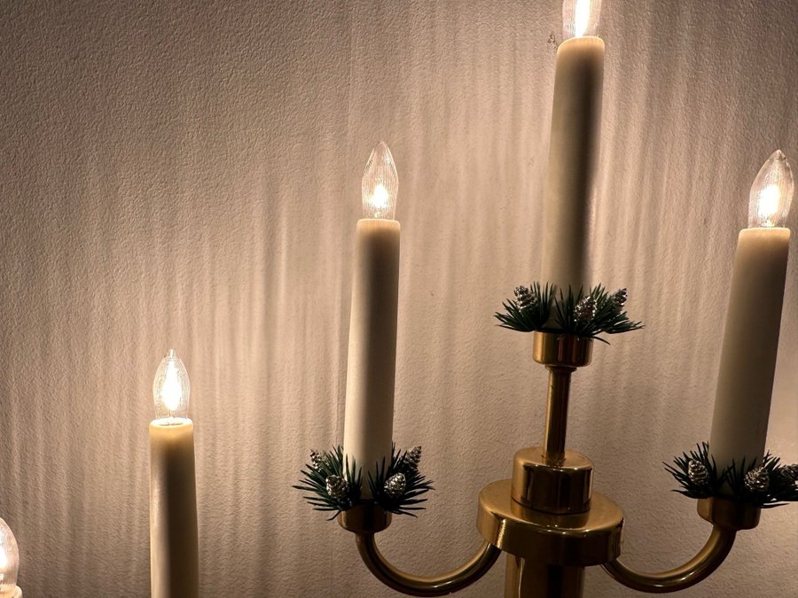 7-armad ljusstake i mässing Konstsmide. Advent adventsljusstake jul julpynt