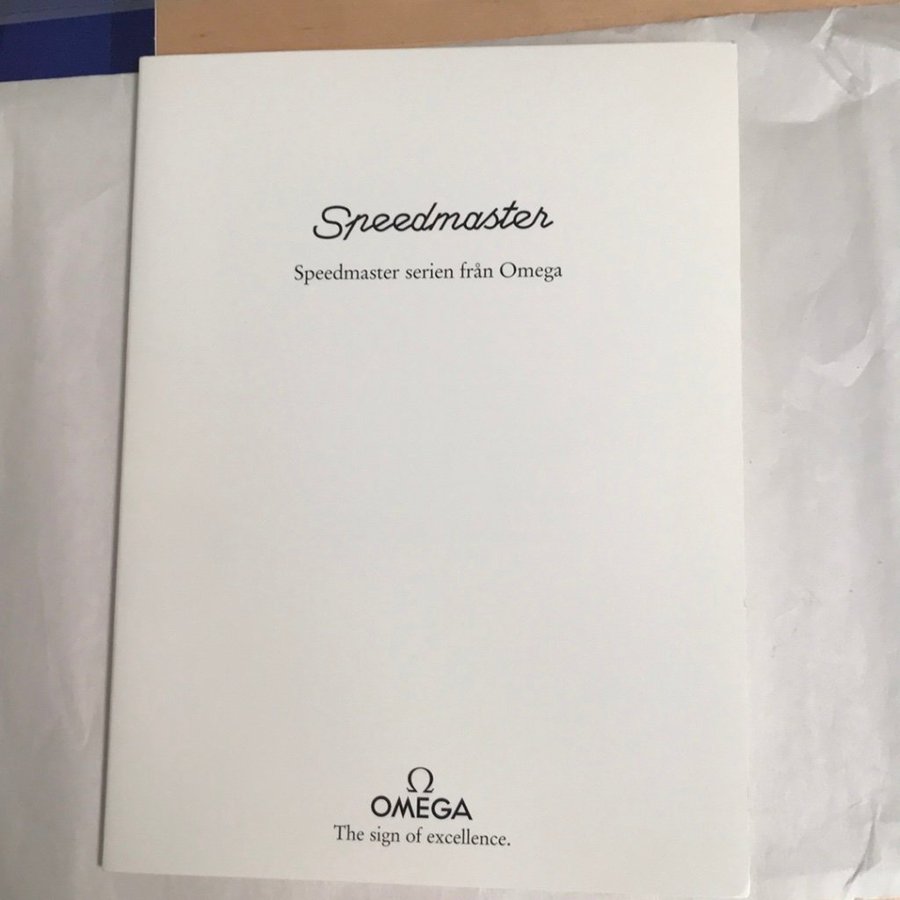 Omega speedmaster ser broschyrhäfte