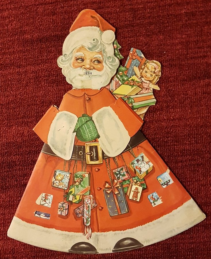 GAMMAL SVENSK ADVENTSKALENDER/JULKALENDER