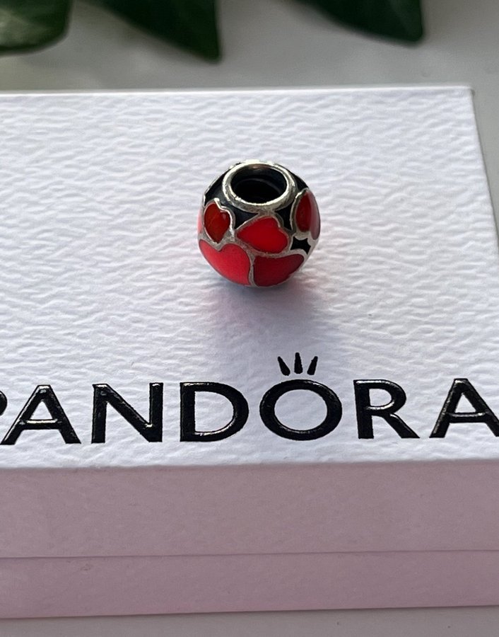 Pandora berlock röd emalj, S925 ALE.