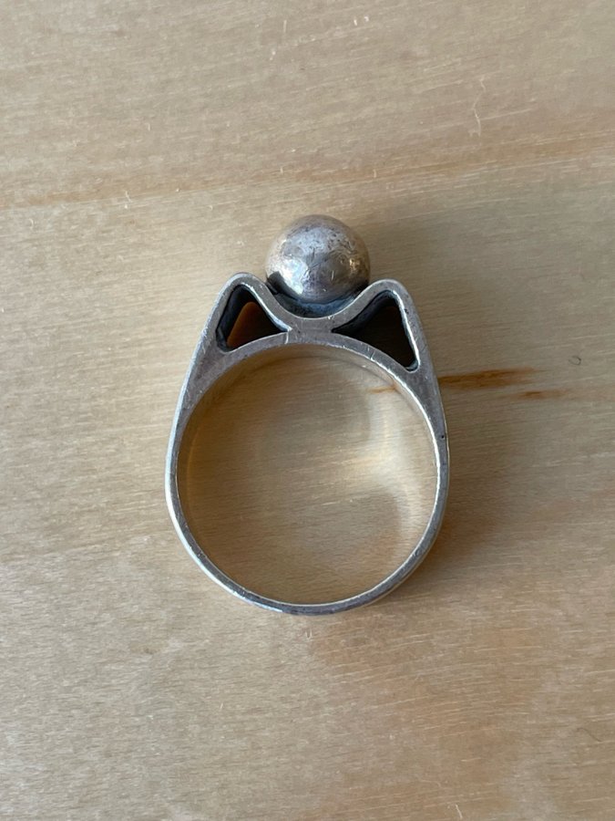 Ostämplad Silver Ring