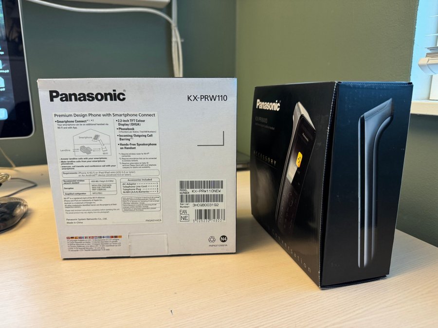 Panasonic KX-PRW110 Två stycken DECT