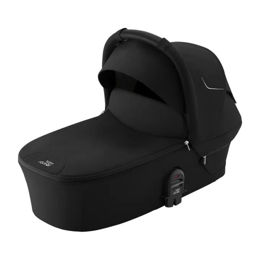 Britax Römer 5Z Liggdel Space Black + regnskydd + insektsnät