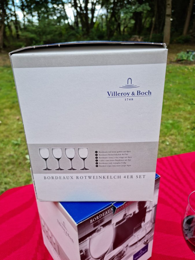 8 exklusiva vinglas Villeroy  Boch Kollektion ALLEGORIE - BORDEAUX ROTWEINKELCH