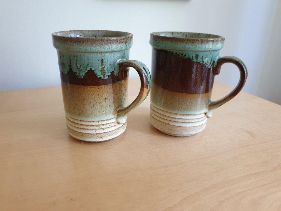 Unika, rustika muggar, tekoppar från Asdale Pottery