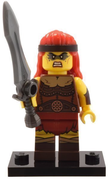 LEGO Collectible Minifigur Serie 25 - Kvinnlig krigare med svärd (NY)