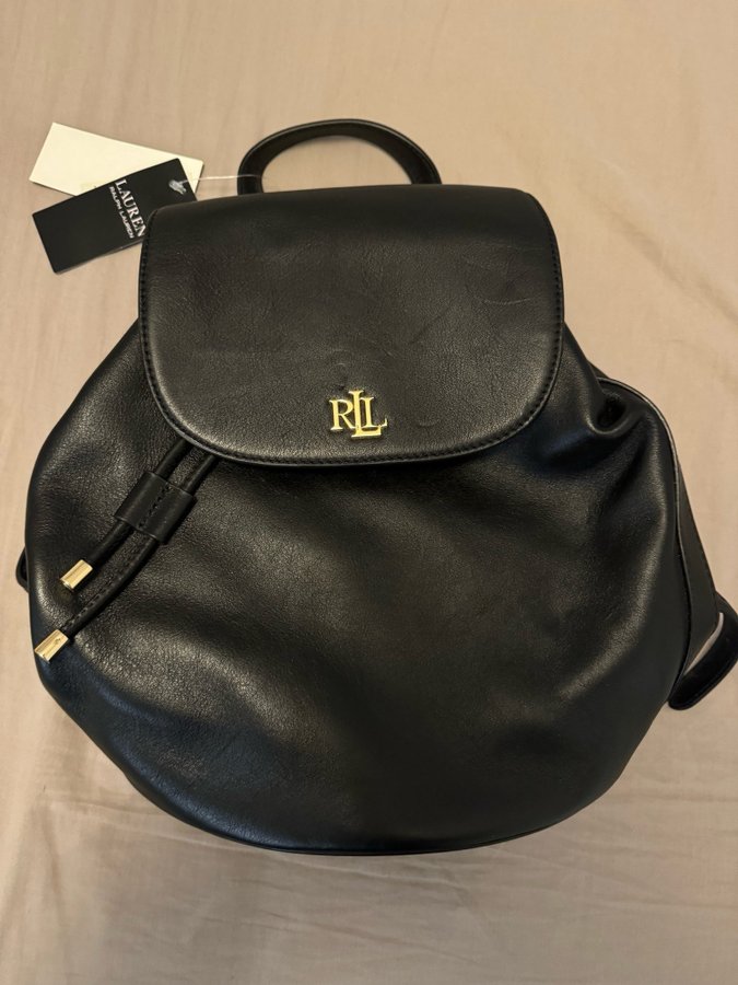 Oanvänd helt ny! Ralph Lauren läder Ryggsäck (Dam eller Unisex)