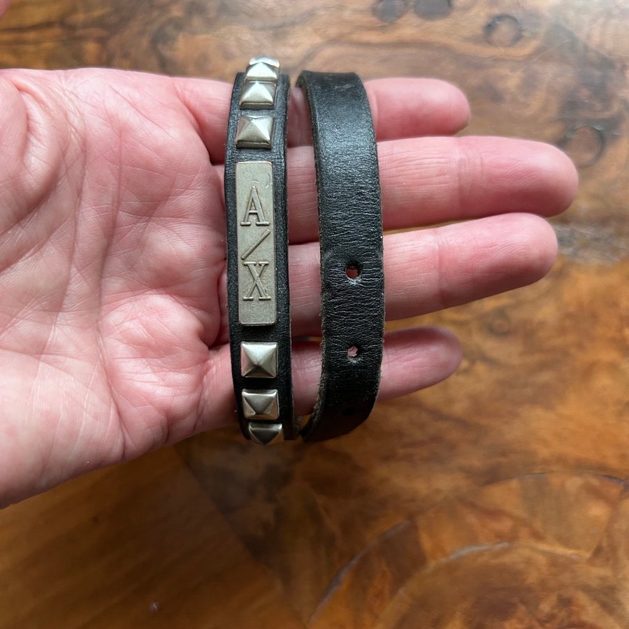 Läderarmband från Armani Exchange