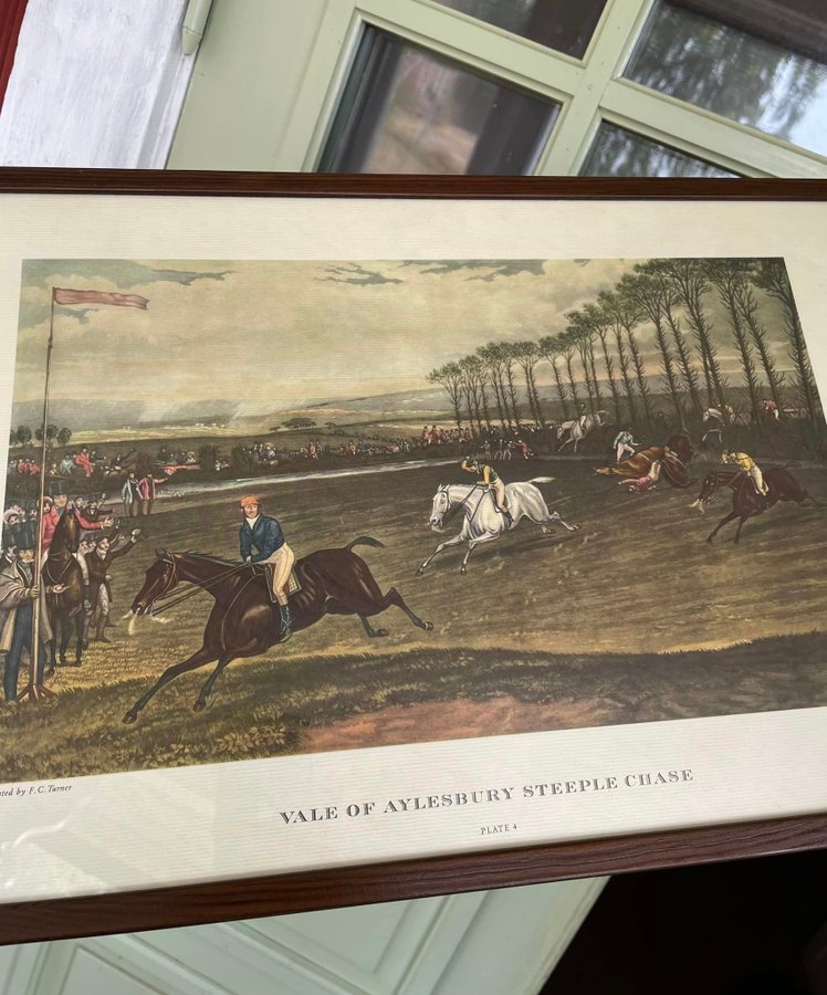 Hästkapplöpning, England, färgtryck, Vale of Aylesbury steeple chase, G  C Hunt